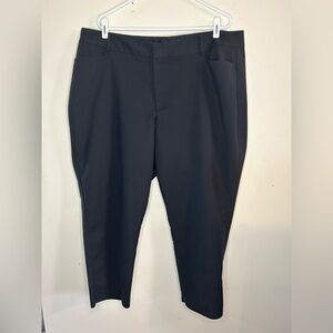 Eloquii 22V Black Kady Fit Double Weave Viola Fit Ankle Pant